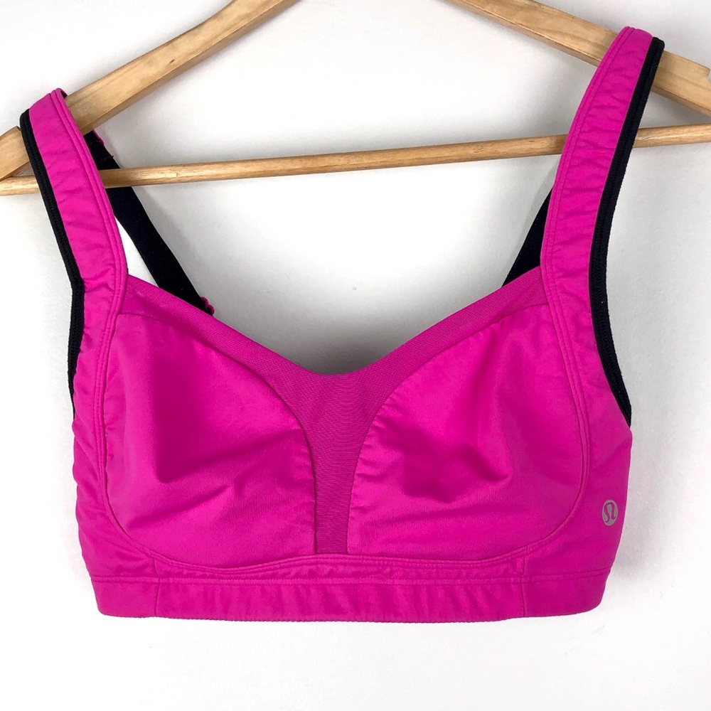 (2/$40) Lululemon Pink/Black Ta Ta Tamer Bra
